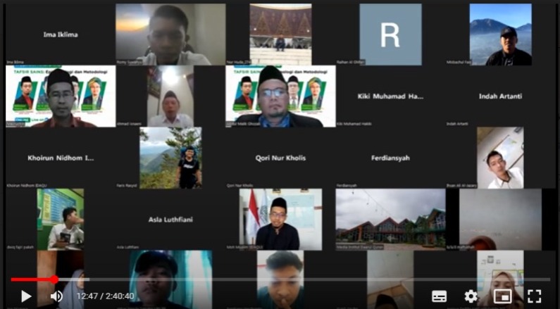 Prodi IAT IDAQU Jakarta Menyelenggarakan Webinar Nasional Dengan UIN Raden Intan Lampung Tentang “Tafsir Sains”