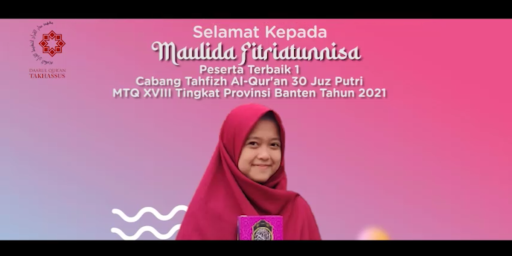 Mahasiswa Prodi IAT Idaqu Berhasil Raih Juara 1 Tahfidz 30 Juz di MTQ XVIII Tingkat Provinsi Banten Tahun 2021