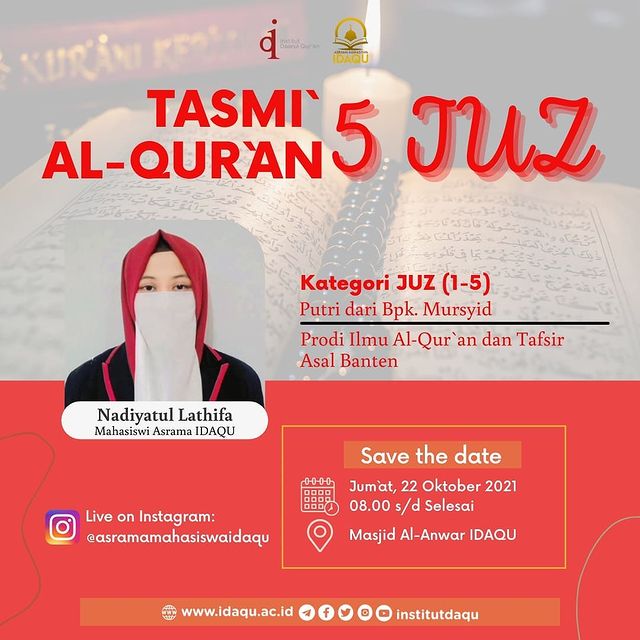 Mahasiswi IAT Idaqu Mengikuti Tasmi’ Al-Quran 5 Juz Bil Ghoib