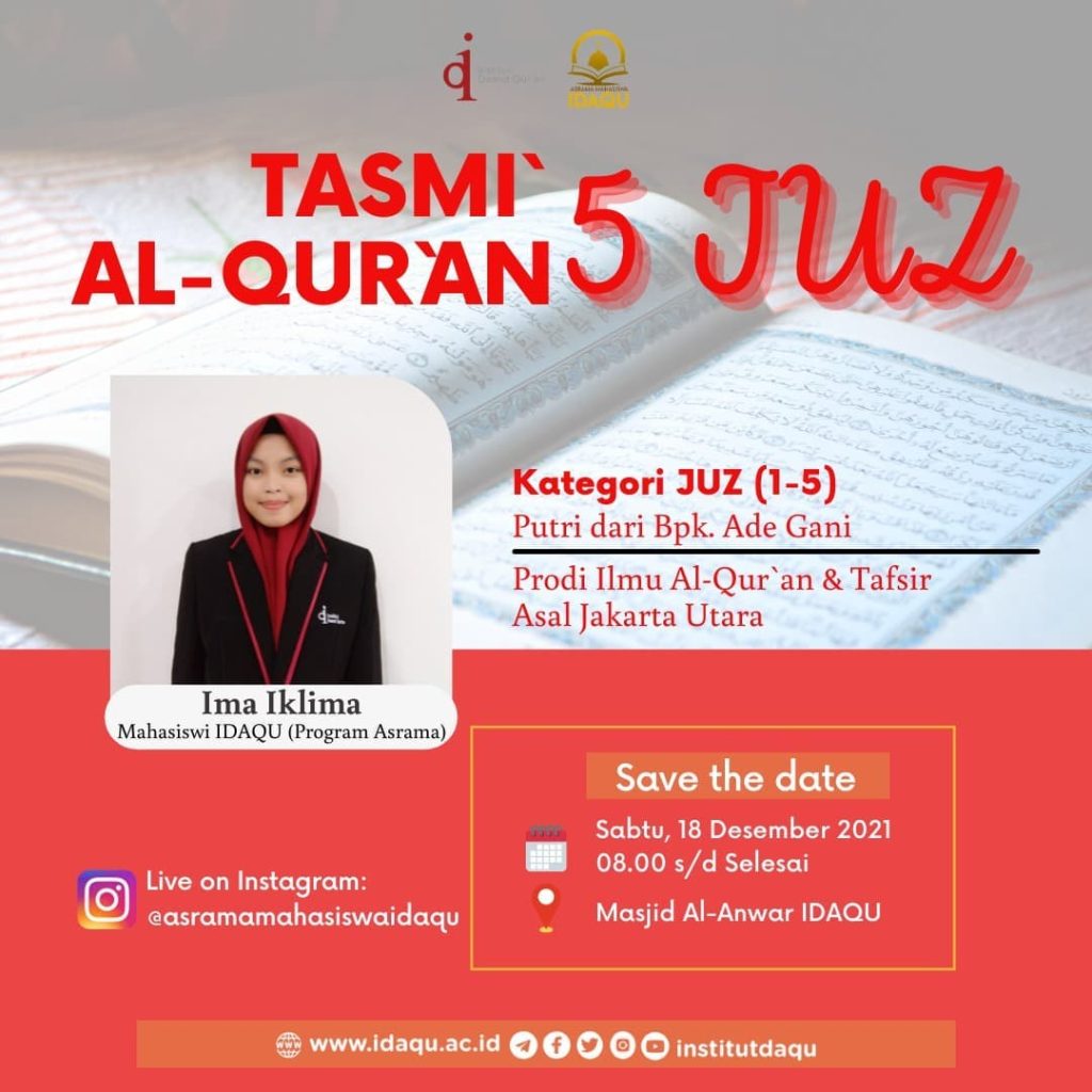Bersyukurnya Mahasiswi IAT Bisa Mengikuti Tasmi’ Al-Quran