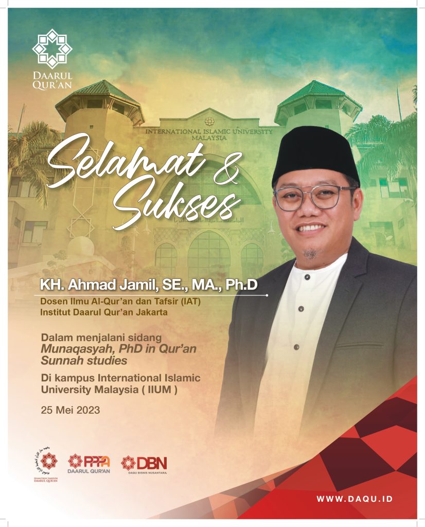 Dosen Ilmu Al-Qur’an dan Tafsir Raih Gelar Ph.D di IIU Malaysia